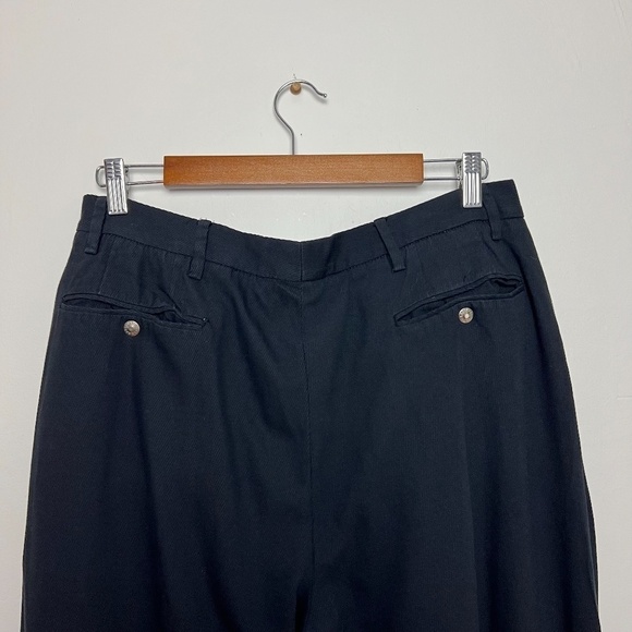 Vintage DOLCE and CABBANA Made in Italy Black High Waist Straight Trousers Pants - Picture 7 of 13